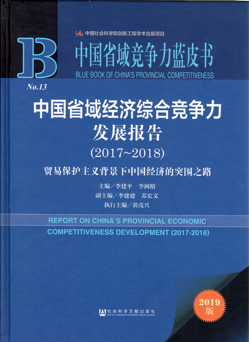 日逼打卜克黄片中国省域经济综合竞争力发展报告（2017-2018）